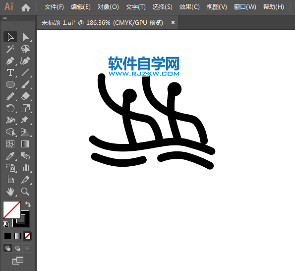 ai怎么設計花樣游泳標識