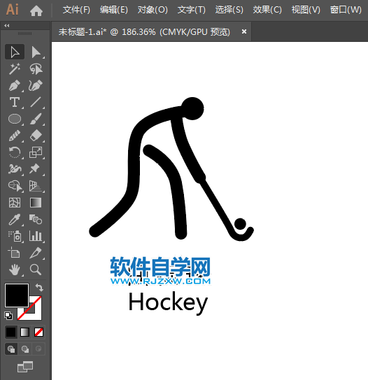 ai怎么設(shè)計(jì)曲棍球標(biāo)識(shí)