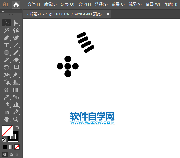 ai怎么設計現代五項標識