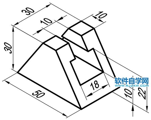 solidwroks怎么給梯形挖空