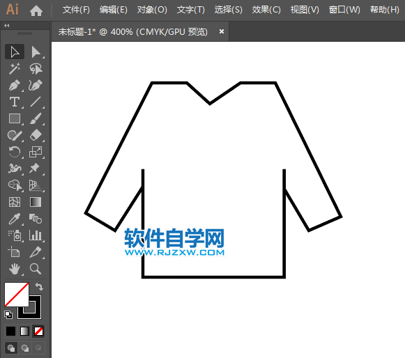 ai怎么畫男裝APP圖標