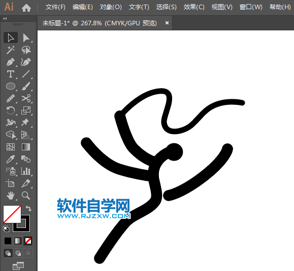 ai怎么繪制藝術體操圖標