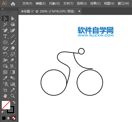 ai怎么繪制自行車騎行圖標(biāo)