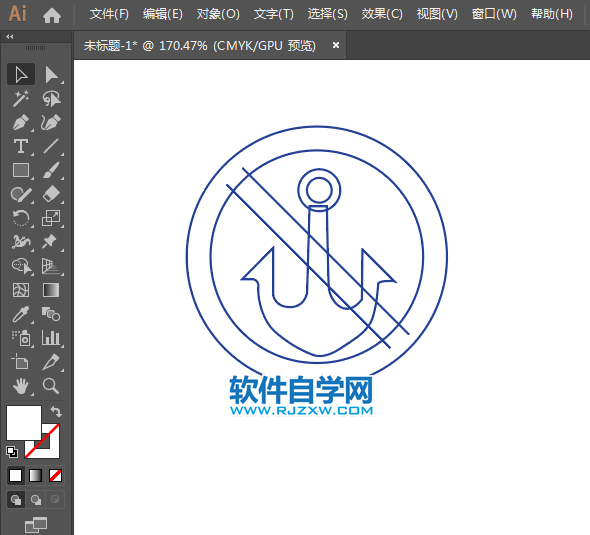 ai怎么設(shè)計(jì)禁止拋錨高壓危險(xiǎn)圖標(biāo)
