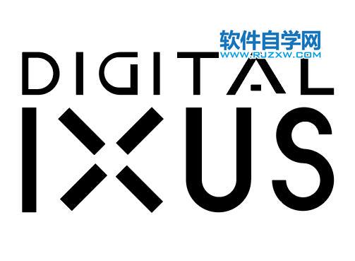 ai怎么繪制佳能DIGITAL IXUS標志