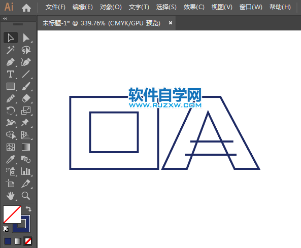 ai怎么設計CASIO標志矢量圖