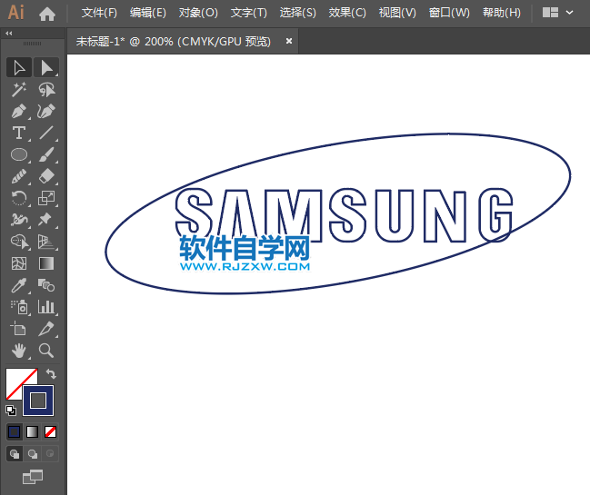 ai怎么設(shè)計三星標志矢量圖