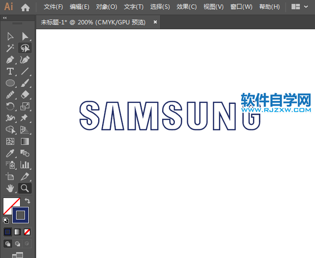 ai怎么設(shè)計三星標志矢量圖