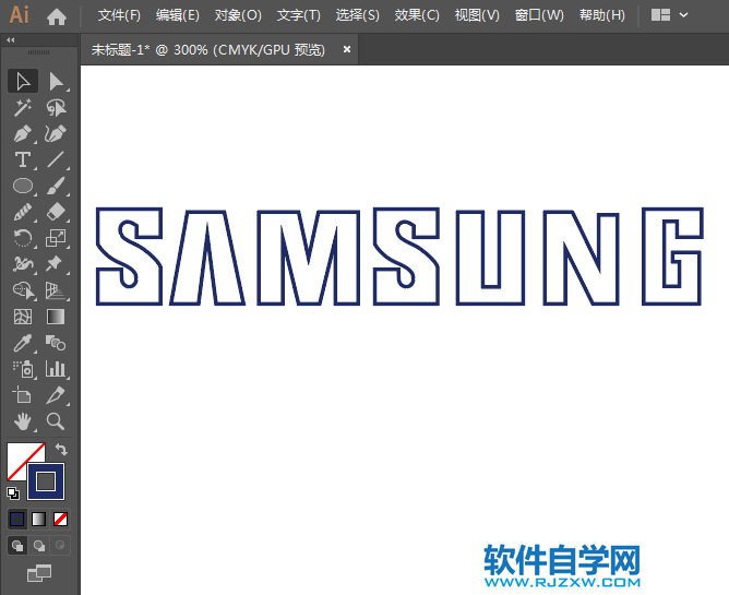 ai怎么設(shè)計三星標志矢量圖
