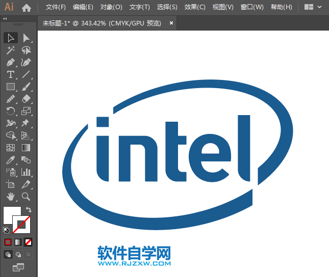 ai怎么設計因特爾圖標