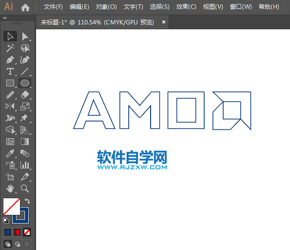 ai怎么設(shè)計AMD標(biāo)志