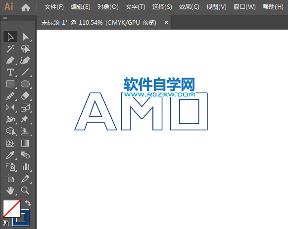 ai怎么設(shè)計AMD標(biāo)志