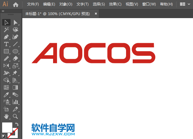 ai怎么設計AOCOS奧可視標志
