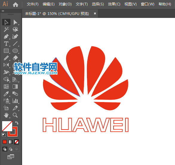 ai怎么設計華為新標志