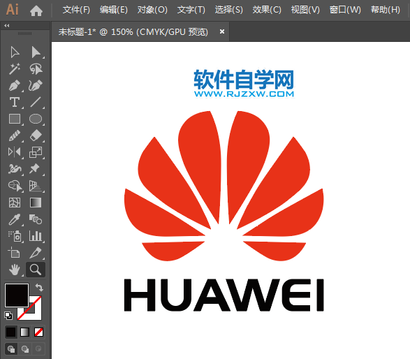 ai怎么設計華為新標志