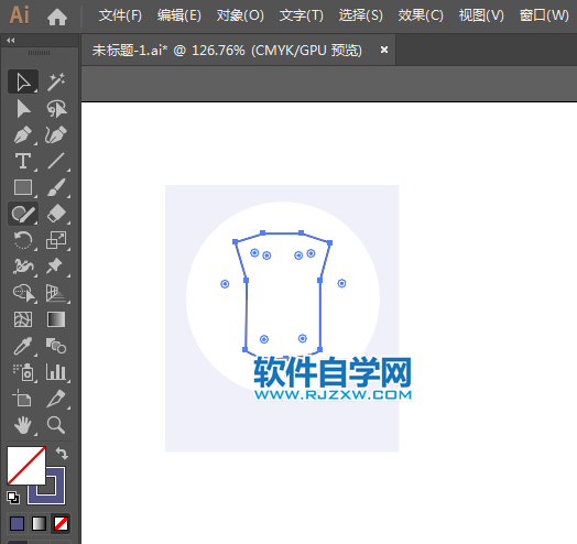 ai怎么設(shè)計高領(lǐng)毛衣圖標(biāo)