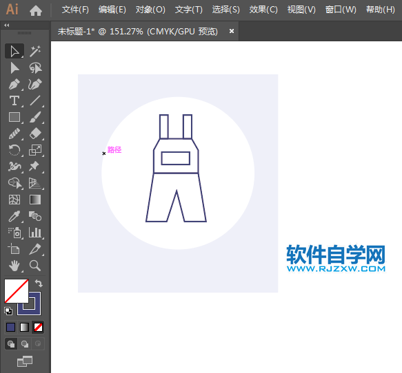 ai怎么設計工裝連衣褲