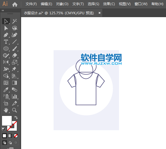 ai設計男士短袖衣衫