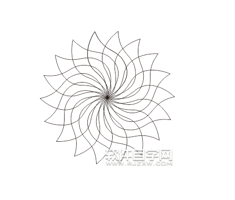 cdr怎么旋轉(zhuǎn)復制花瓣