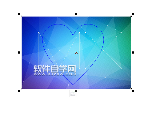 cdr怎么創建心形圖文框