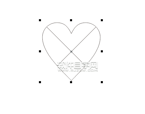 cdr怎么創建心形圖文框