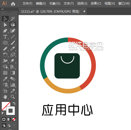 ai怎么畫應(yīng)用中心圖標(biāo)