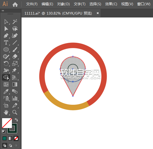ai怎么畫百度地圖標志