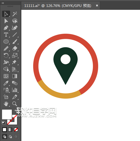 ai怎么畫百度地圖標志
