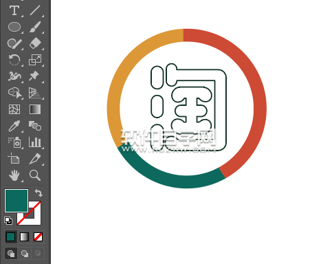 ai怎么畫手機淘寶圖標