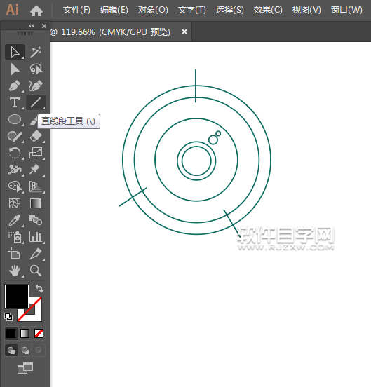 ai怎么畫相機圖標