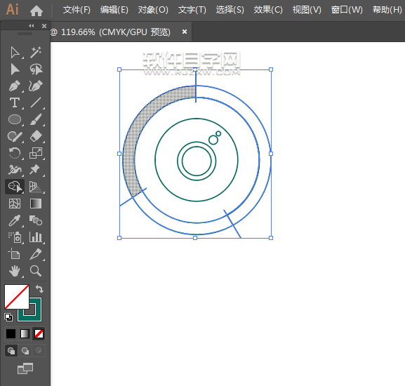 ai怎么畫相機圖標