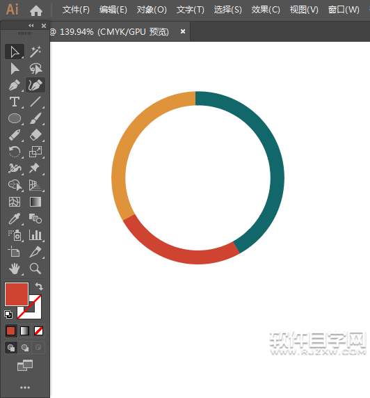 ai怎么畫安全中心圖標