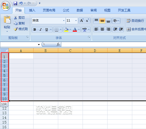 excel批量怎么調行寬