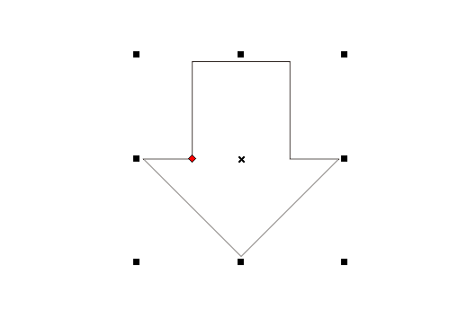 cdr怎么畫向下箭頭