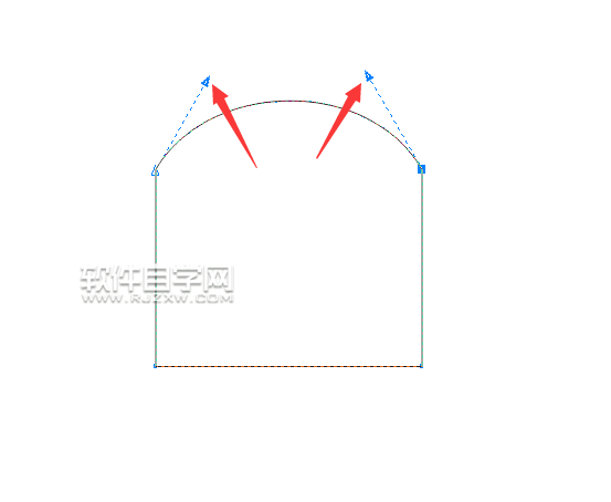 cdr怎么把矩形邊變弧形