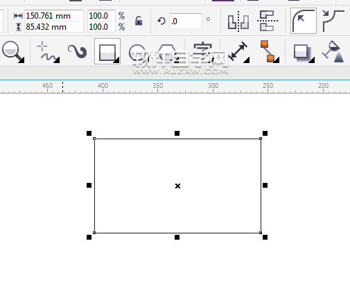cdr矩形怎么變成虛線