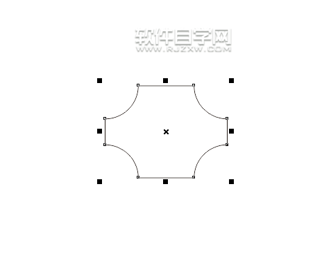 cdr內圓角矩形怎么畫