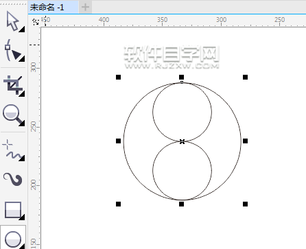 cdr怎么畫(huà)太極