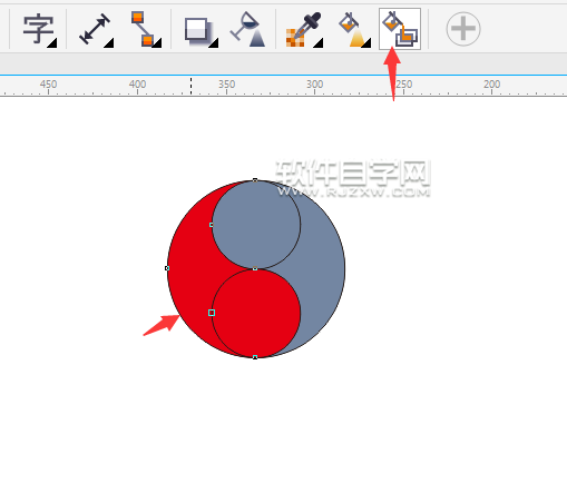 cdr怎么畫(huà)太極