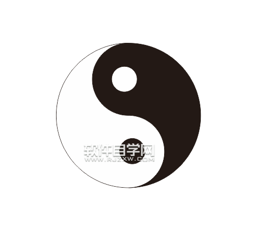 cdr怎么畫(huà)太極