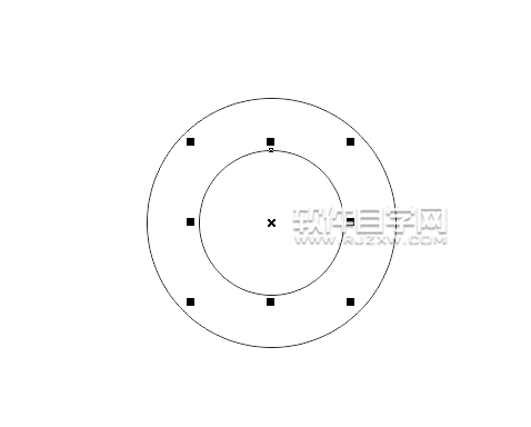 cdr怎么畫同心圓