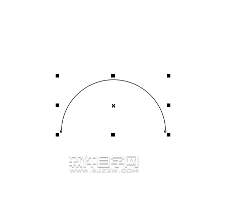 cdr怎么畫半圓的弧形