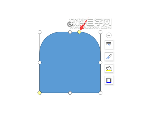 wps怎么畫同側圓角矩形