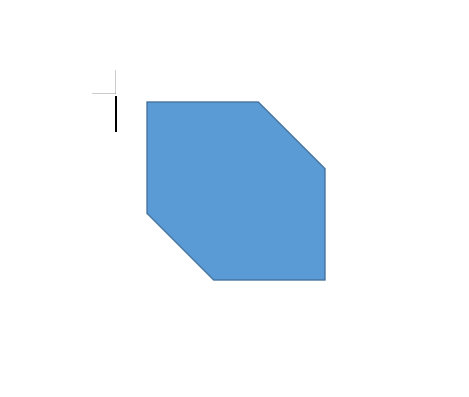 wps怎么畫剪去對角的矩形