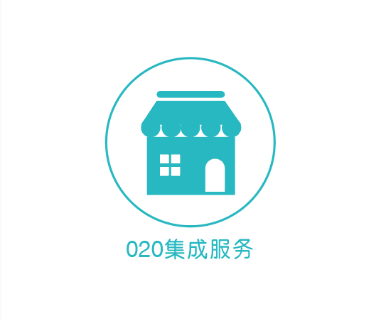 ai怎么畫o2o集成服務應用圖標