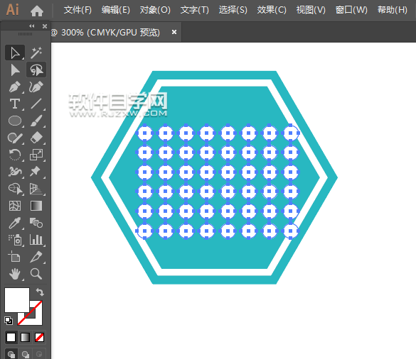 ai怎么畫一個屏幕像素應用圖標