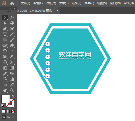 ai怎么畫一個屏幕像素應用圖標