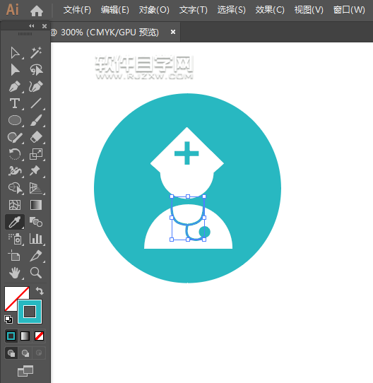 ai怎么畫私人醫(yī)生圖標(biāo)