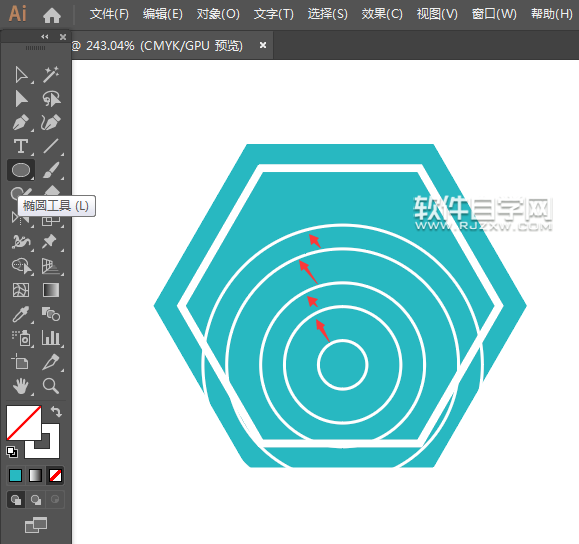 ai如何畫wifi圖標
