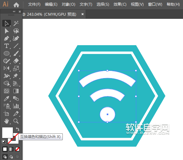 ai如何畫wifi圖標